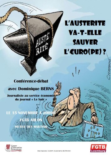 CONFERENCE L'AUTERITE VA T ELLE SAUVER L'€URO(PE)